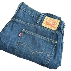 Levi Strauss Co 559 Loose Fit Jeans Mens 42x30 Dark Wash Denim Pants